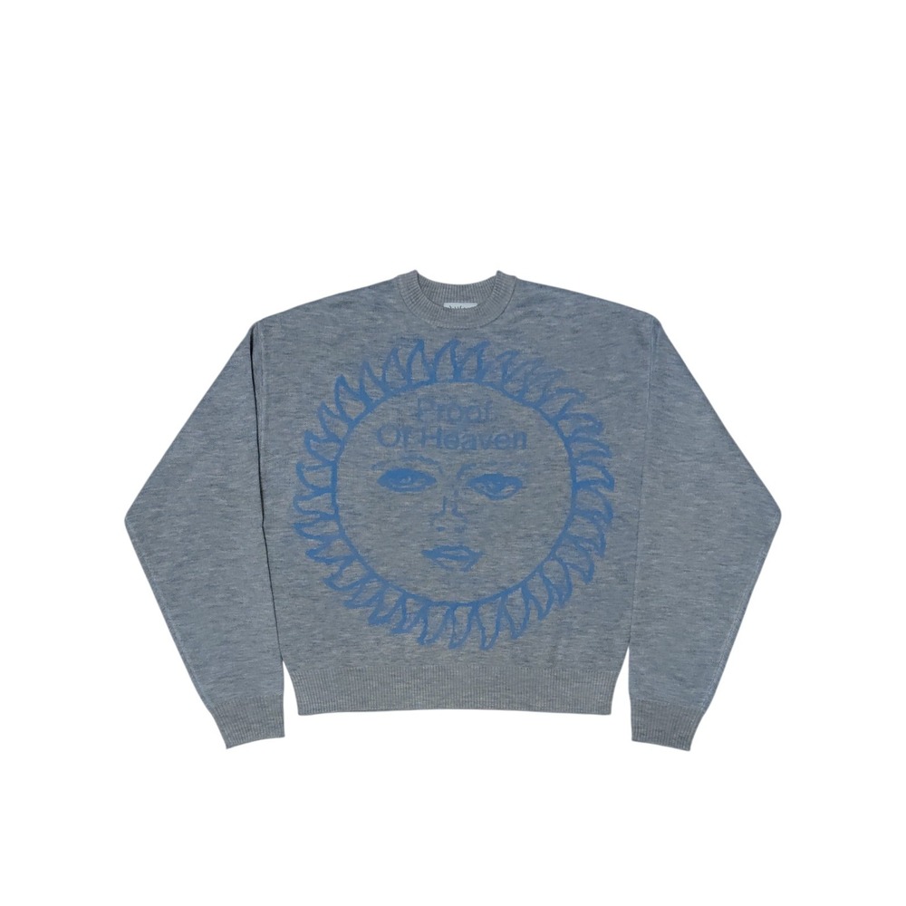 Online Ceramics Double Sided Sun Logo Knit Sweater Size Small New in Bag
